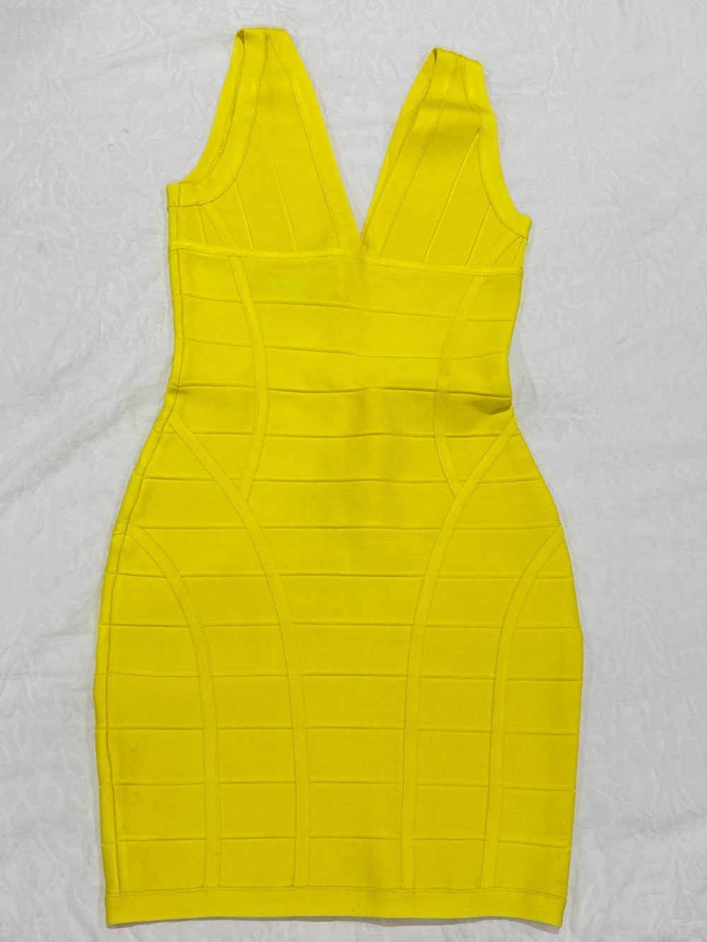 House Of CB Yellow Sleeveless Bodycon Dress
